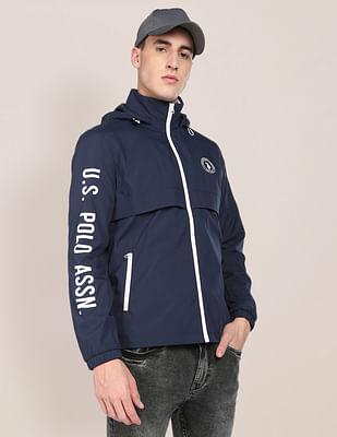 brand-print-detachable-hood-casual-jacket