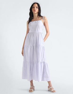 vertical-stripe-fit-and-flare-dress