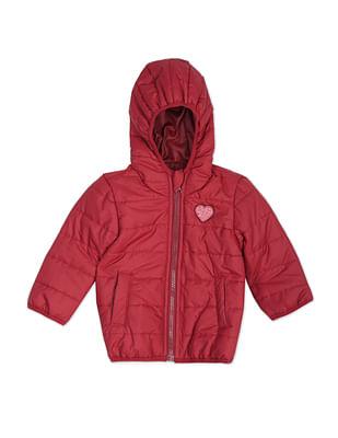 High Neck Solid Hooded Jacket