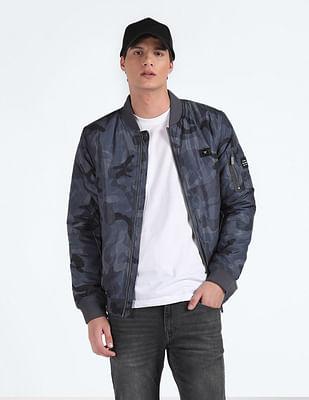 stand-collar-camouflaged-quilted-jacket