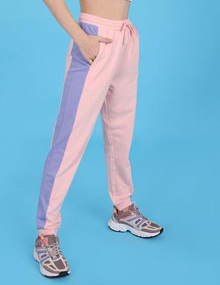 pink-mid-rise-elasticized-waist-joggers