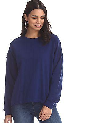 blue-panelled-solid-sweatshirt