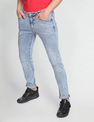 Stone Wash Skinny Fit F-Lite Jeans
