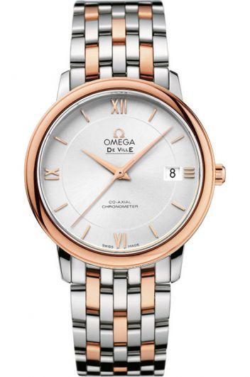 omega-de-ville-silver-dial-automatic-watch-with-steel-&-rose-gold-bracelet-for-women---424.20.37.20.02.002