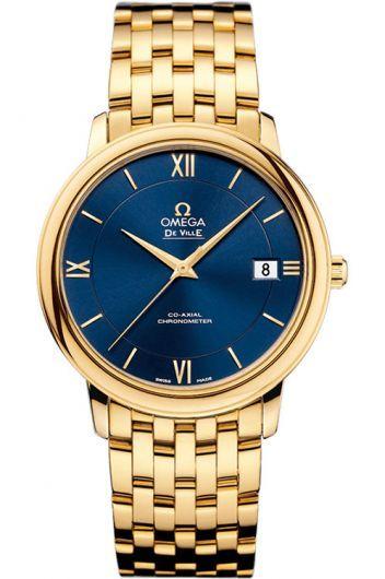 omega-de-ville-blue-dial-automatic-watch-with-yellow-gold-strap-for-men---424.50.37.20.03.001