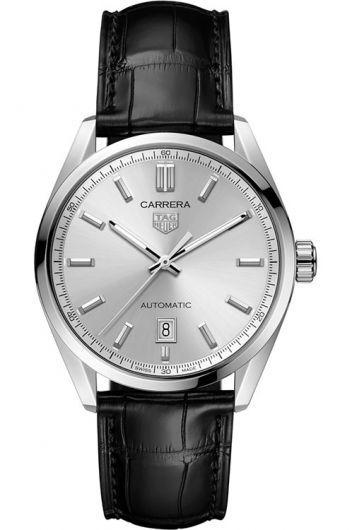 Tag Heuer Carrera Grey Dial Automatic Watch With Leather Strap For Men - Wbn2111.Fc6505