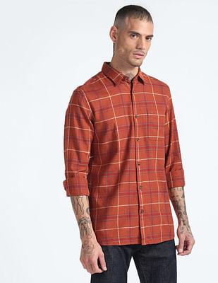 tartan-check-twill-shirt