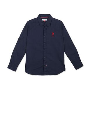 Pure Cotton Solid Shirt