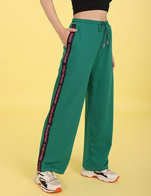Brand Tape Solid Track Pants