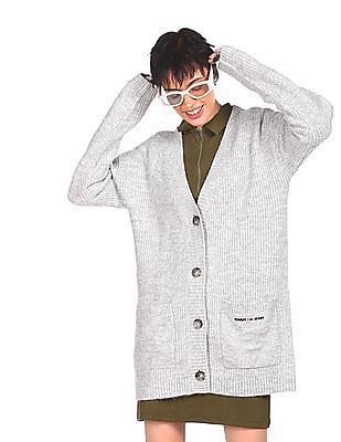 women-grey-patterned-weave-sweater