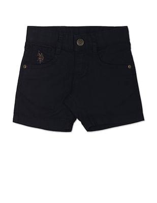 Twill Solid Shorts