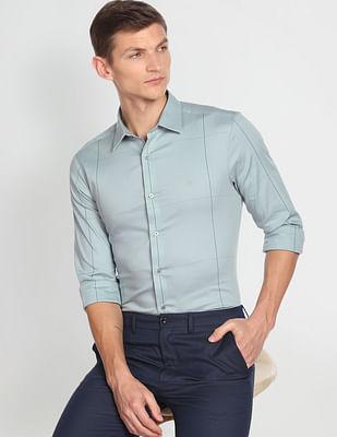 windowpane-check-twill-formal-shirt