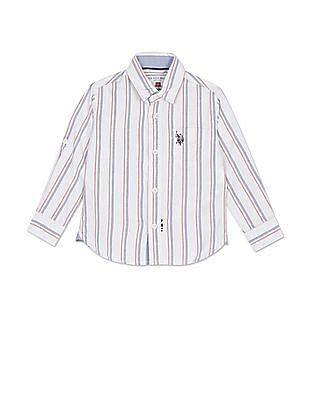 Vertical Stripe Oxford Weave Shirt