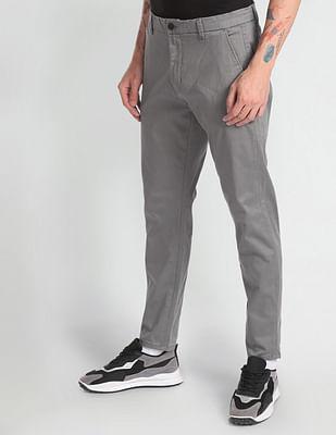 Mid Rise Slim Tapered Casual Trousers