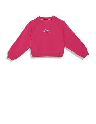 Girls Raglan Sleeve Logo Sweatshirt