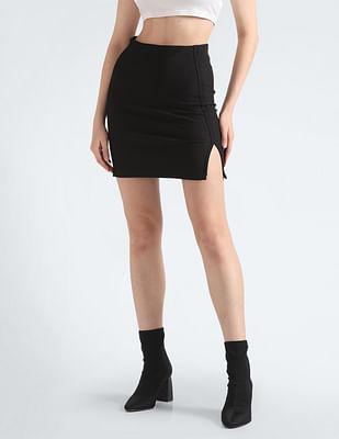 side-slit-knit-skirt