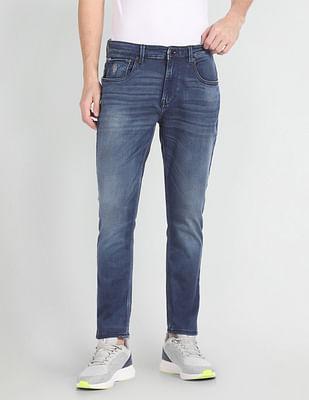 Henry Croped Tapered Fit Blue Jeans