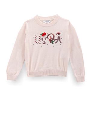 Girls Flip Sequin Sweater