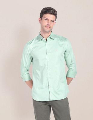 cutaway-collar-self-design-shirt