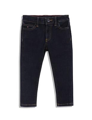 Boys Modern Straight Fit Rinsed Jeans