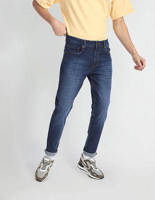 Slash Slim Tapered Fit Mid Rise Jeans