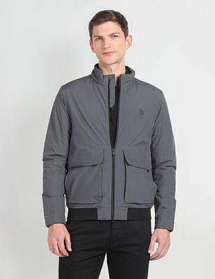 contrast-hem-lightweight-jacket
