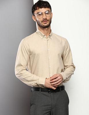 heathered-slim-fit-casual-shirt