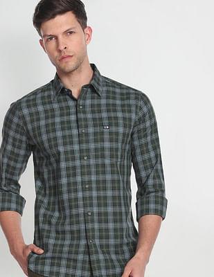 tartan-check-cotton-dobby-casual-shirt