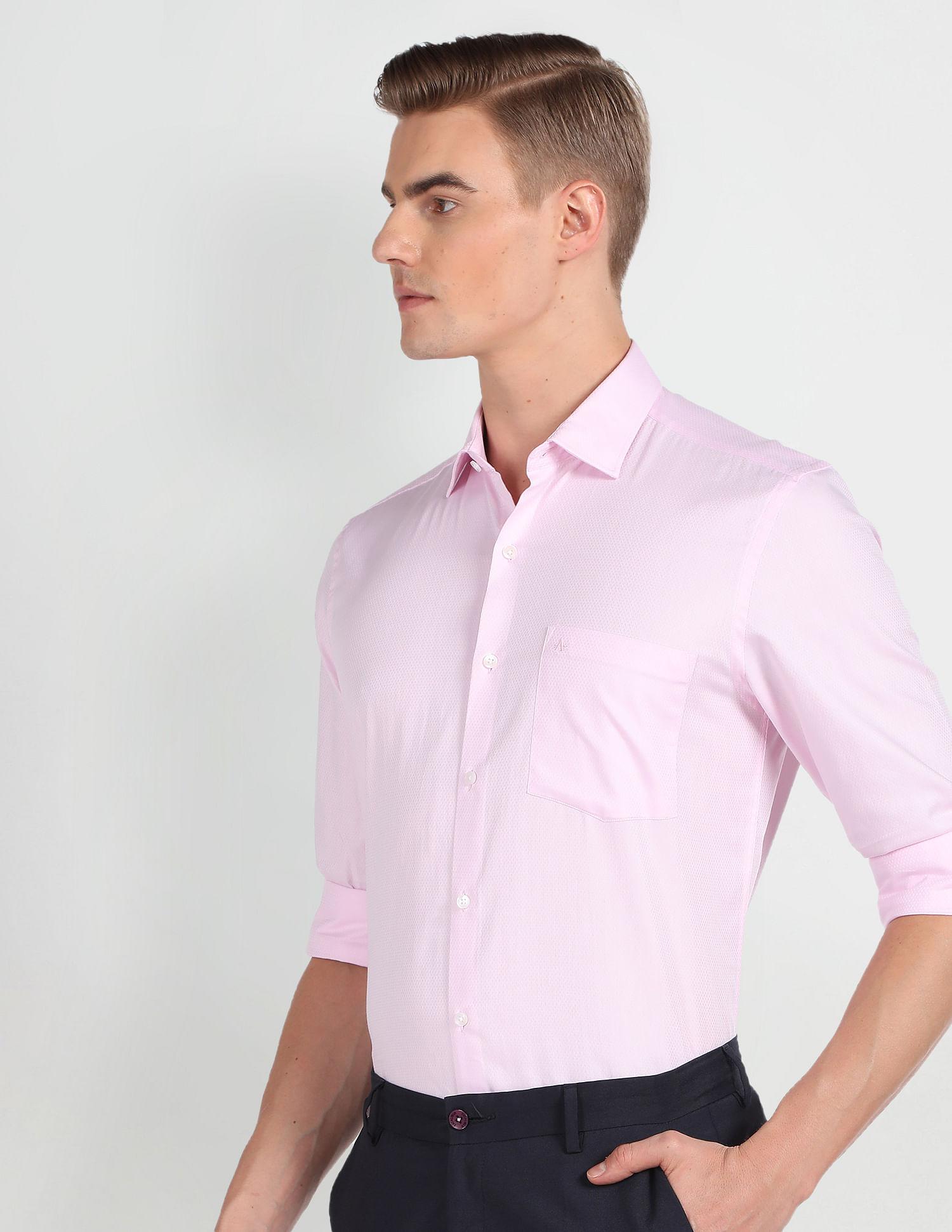 Cutaway Collar Long Sleeve Shirt