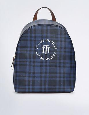 plaid-check-dome-backpack