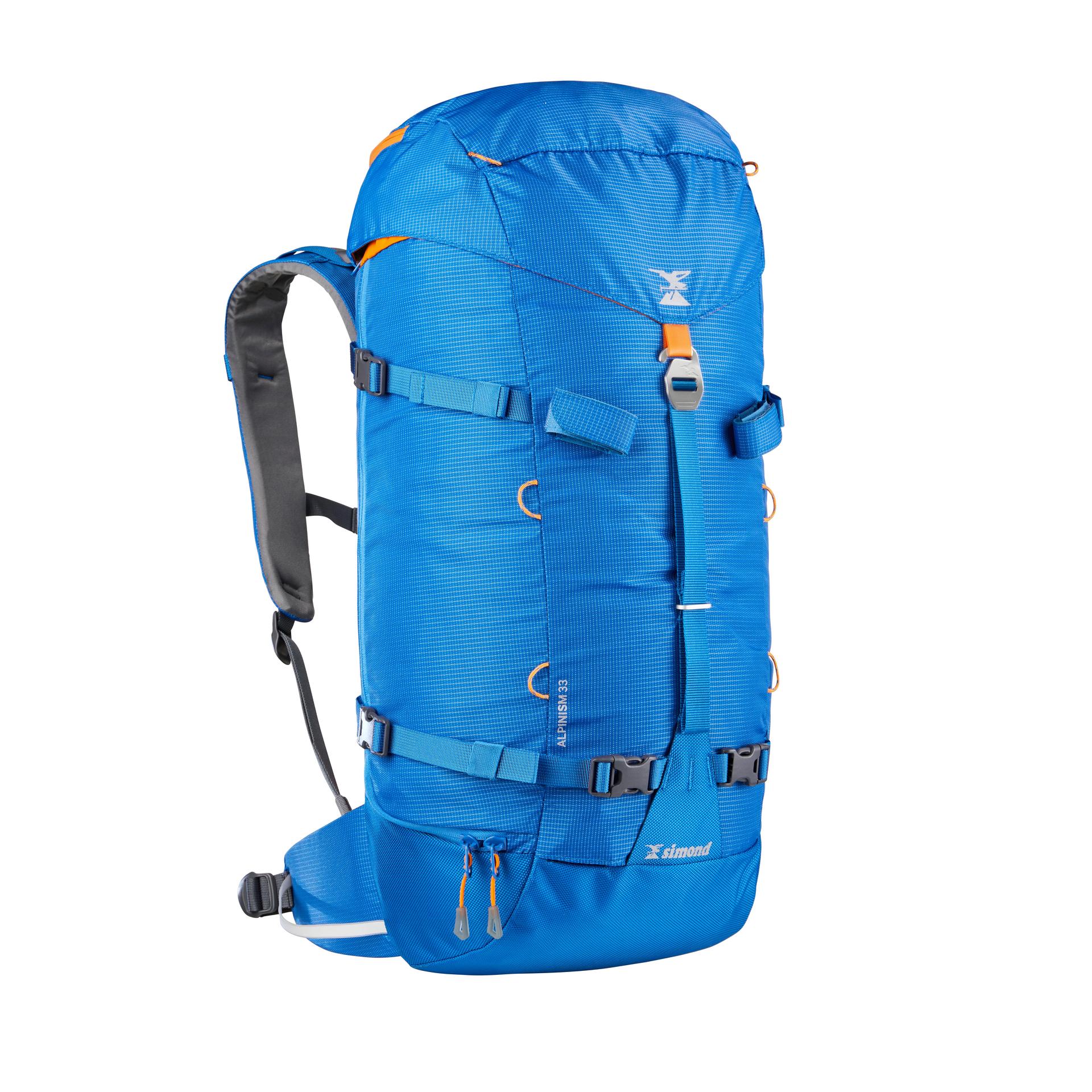 mountaineering-backpack-33-litres---alpinism-33-blue