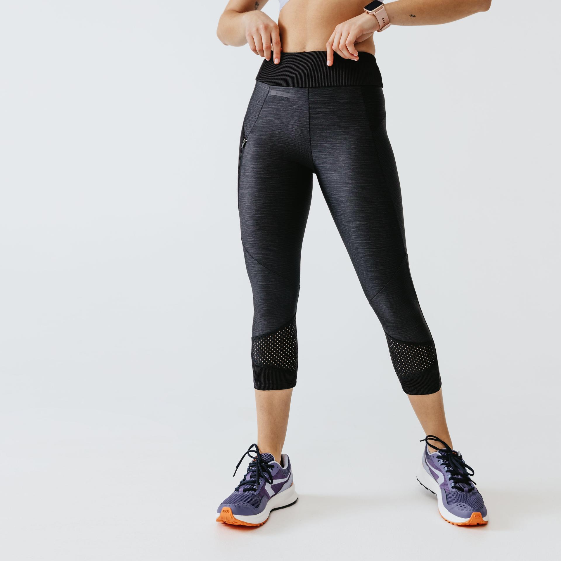 women's-breathable-short-running-leggings-dry+-feel---black