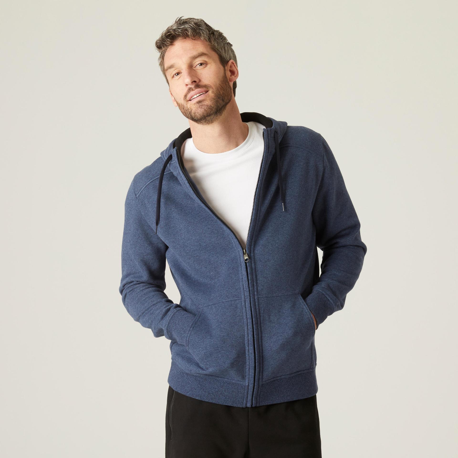 mens-cotton-blend-gym-hoodie-zip-jacket---blue