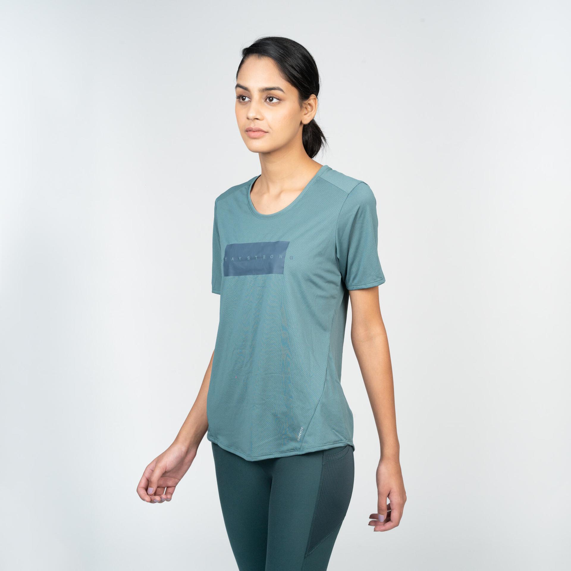women-gym-t-shirt-polyester---green