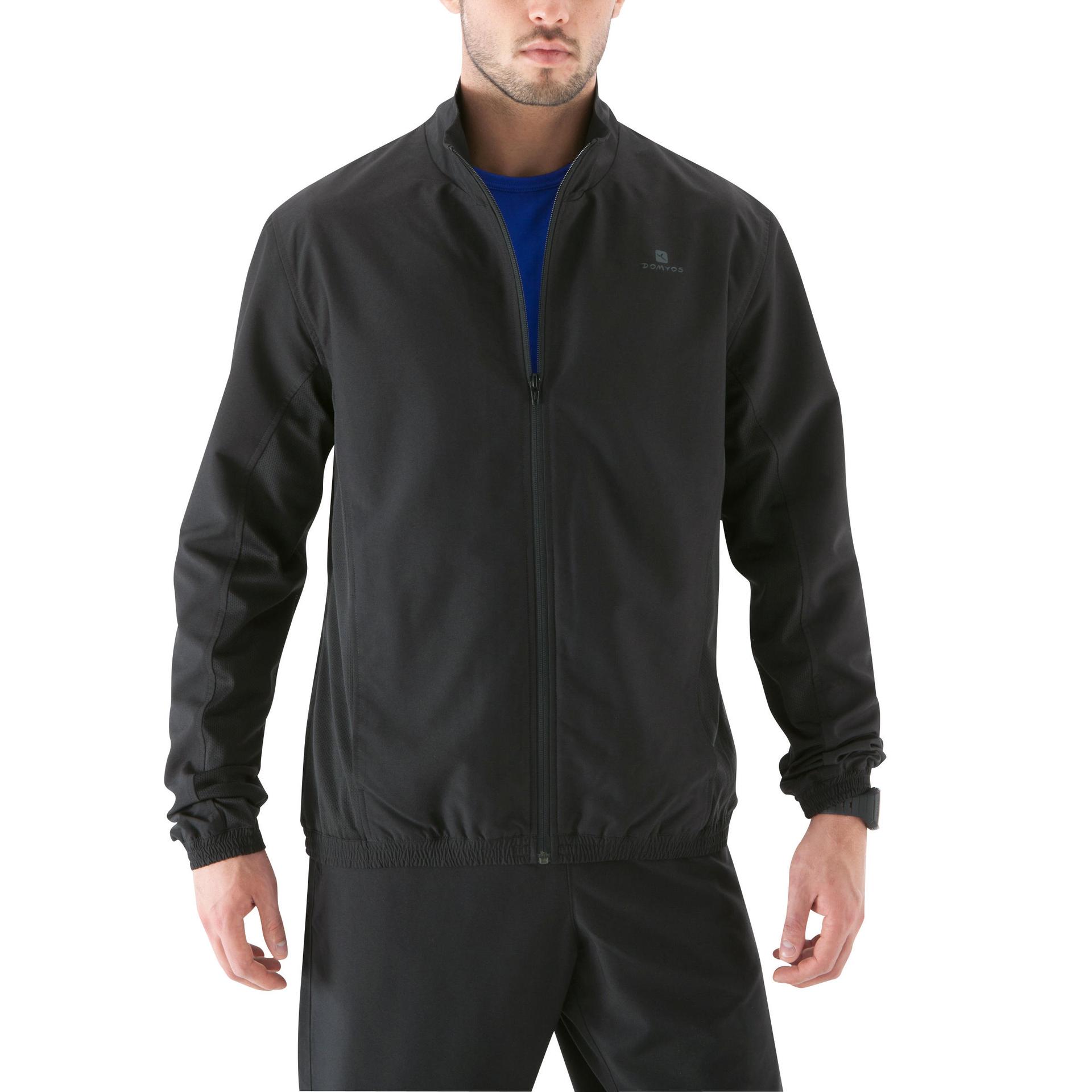 men-basic-fitness-tracksuit-jacket---black
