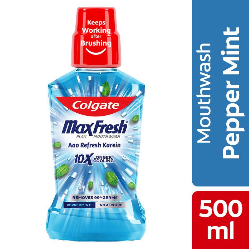 colgate-maxfresh-plax-antibacterial-mouthwash,-pepper-mint