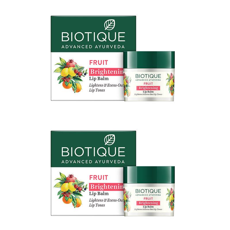 Biotique Fruit Whitening Lip Balm (Pack Of 2)