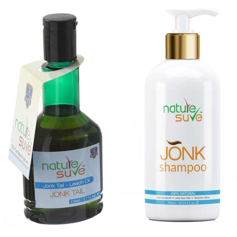 Nature Sure Jonk Tail Leech Oil & Jonk Shampoo Combo