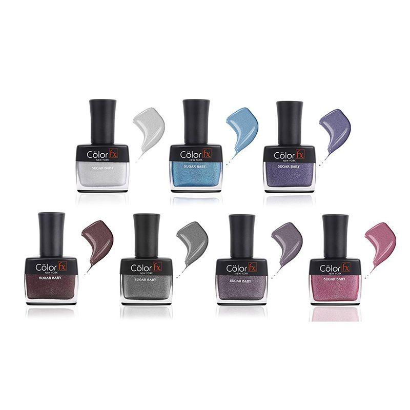 Color Fx Galaxy Galore Nail Enamel Pack - Pack of 7