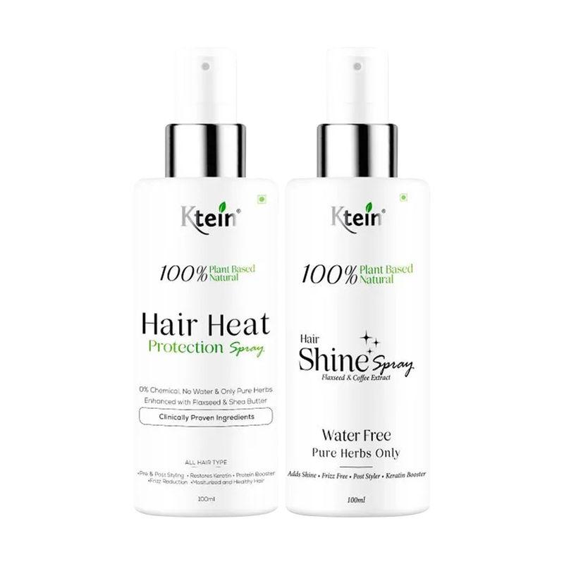 Ktein Natural Plant Base Hair Heat Protection Spray + Ktein Natural Plant Base Shine Spray