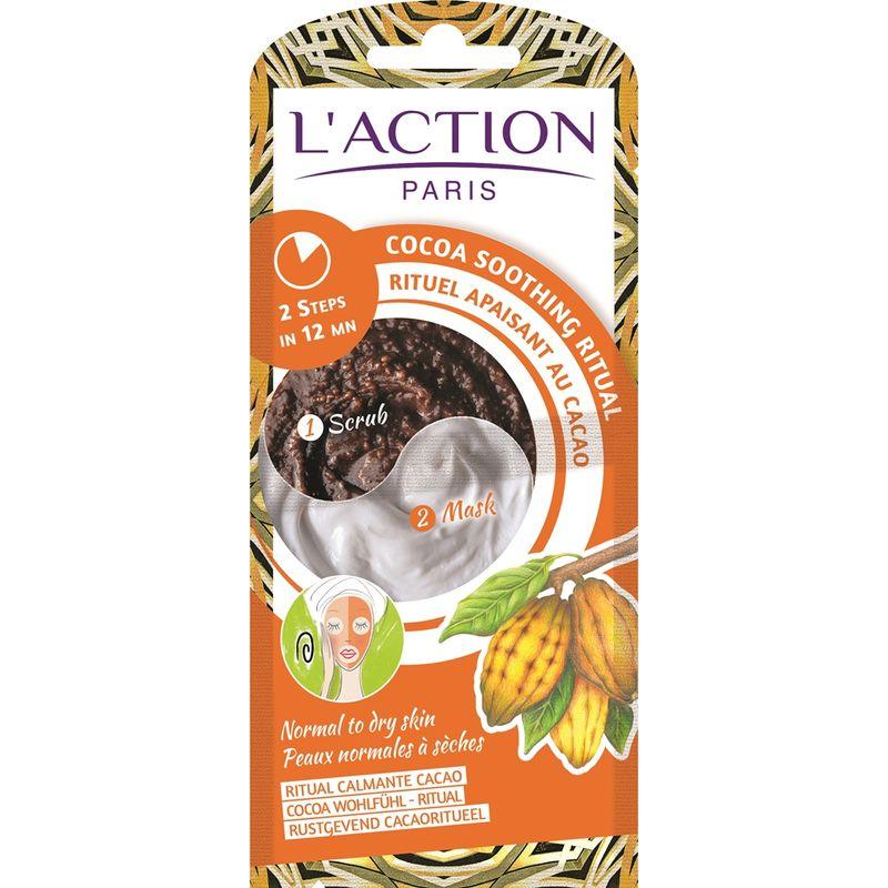 L'Action Paris Cocoa Soothing Ritual Scrub & Mask