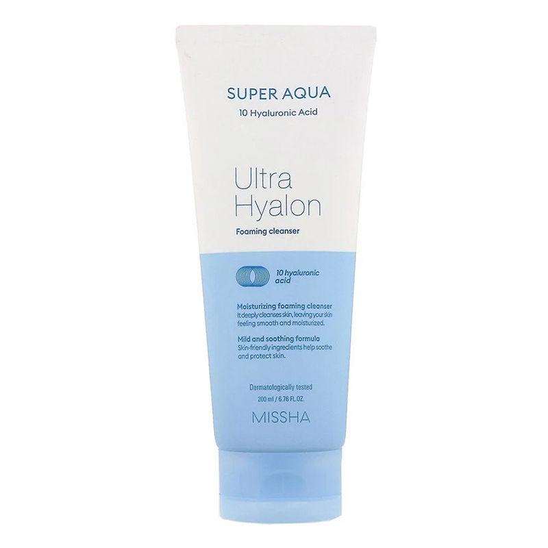 missha-super-aqua-ultra-hyalron-foaming-cleanser