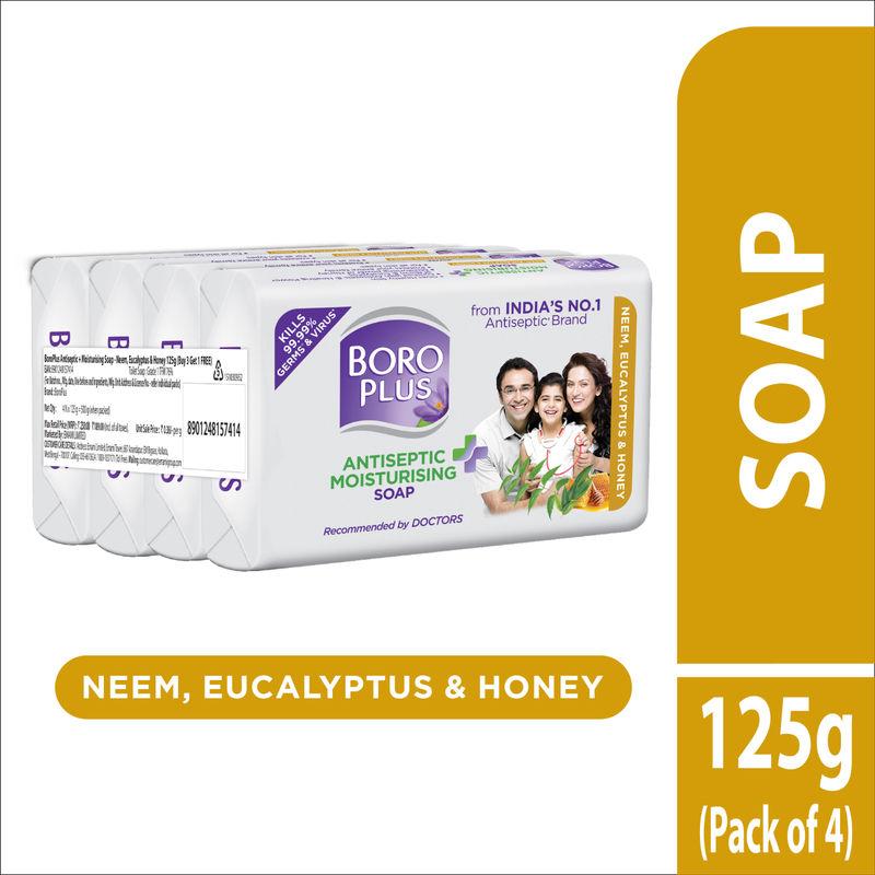Boroplus Antiseptice & Moisturising Soap - Neem Eucalyptus Honey (Buy 3 Get 1 Free)