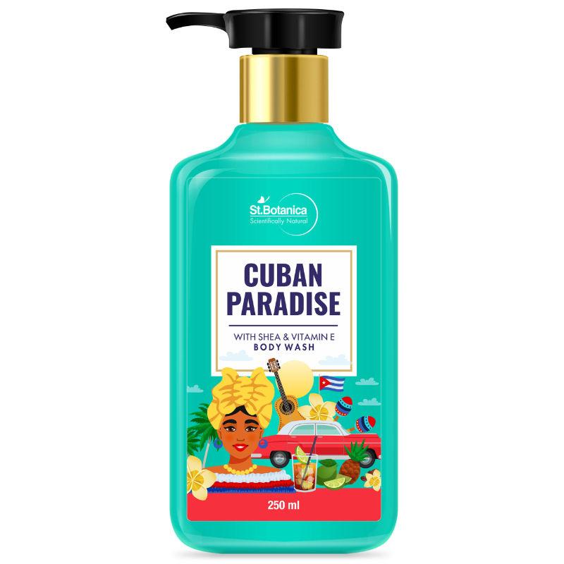 St.Botanica Cuban Paradise Body Wash - With Shea & Vitamin E Shower Gel