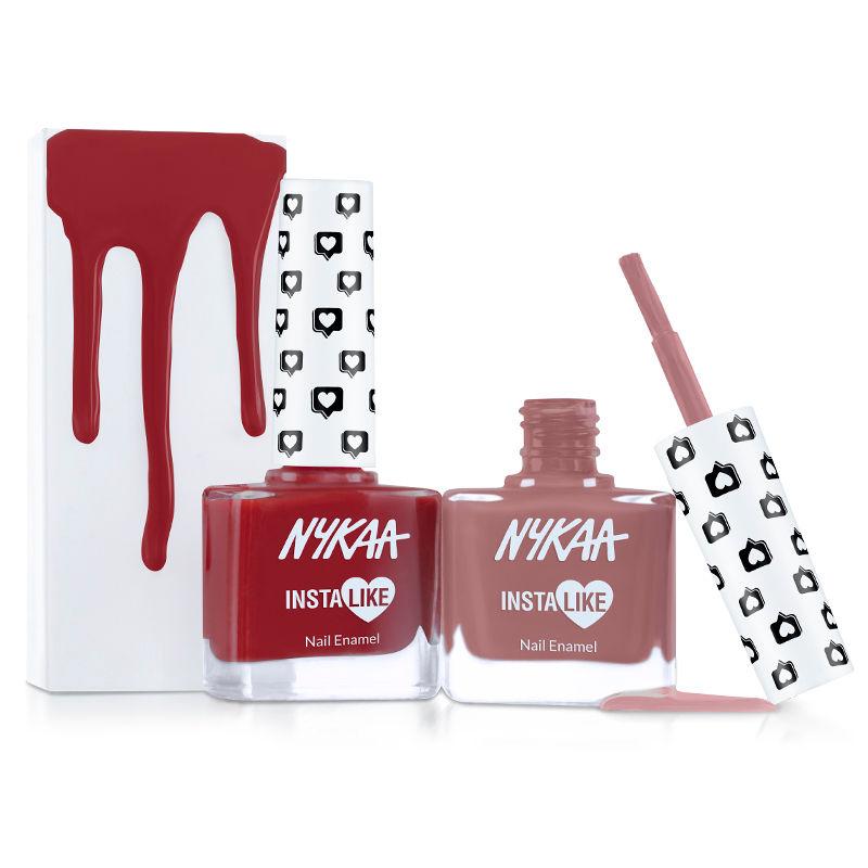 Nykaa Cosmetics Instalike - Nutty Vibe + Viral Red