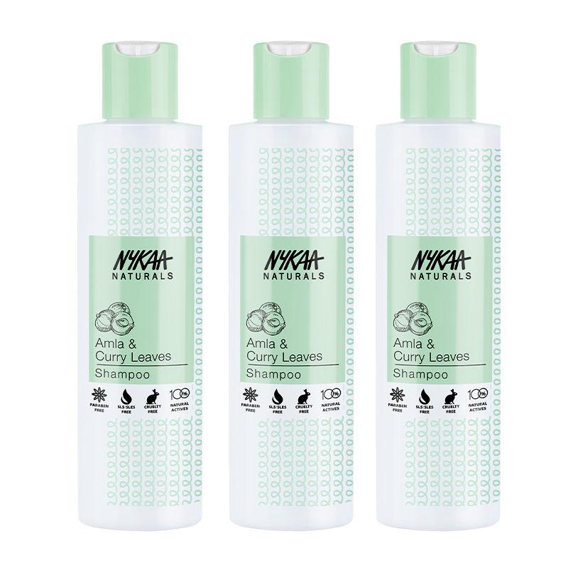 Nykaa Naturals Amla & Curry Leaves Anti-Hair Fall - Pack of 3