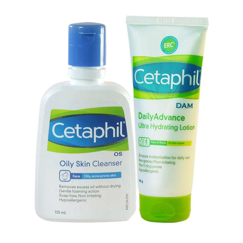 Cetaphil Oily Skin Cleanser & Hydrating Combo For Sensitive Skin