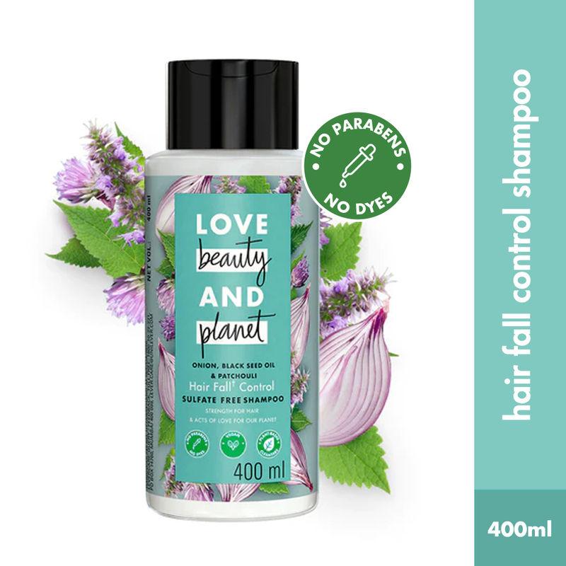 Love Beauty & Planet Onion, Blackseed & Patchouli Hairfall Control Sulfate Free Shampoo