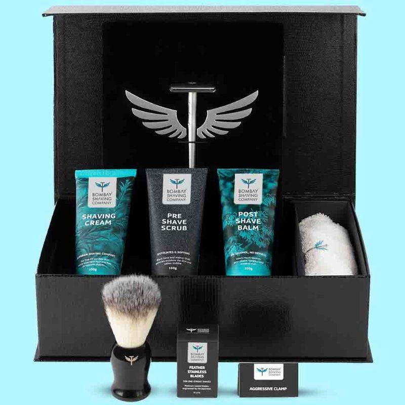 bombay-shaving-company-premium-shave-kit-with-silver-matel-razor