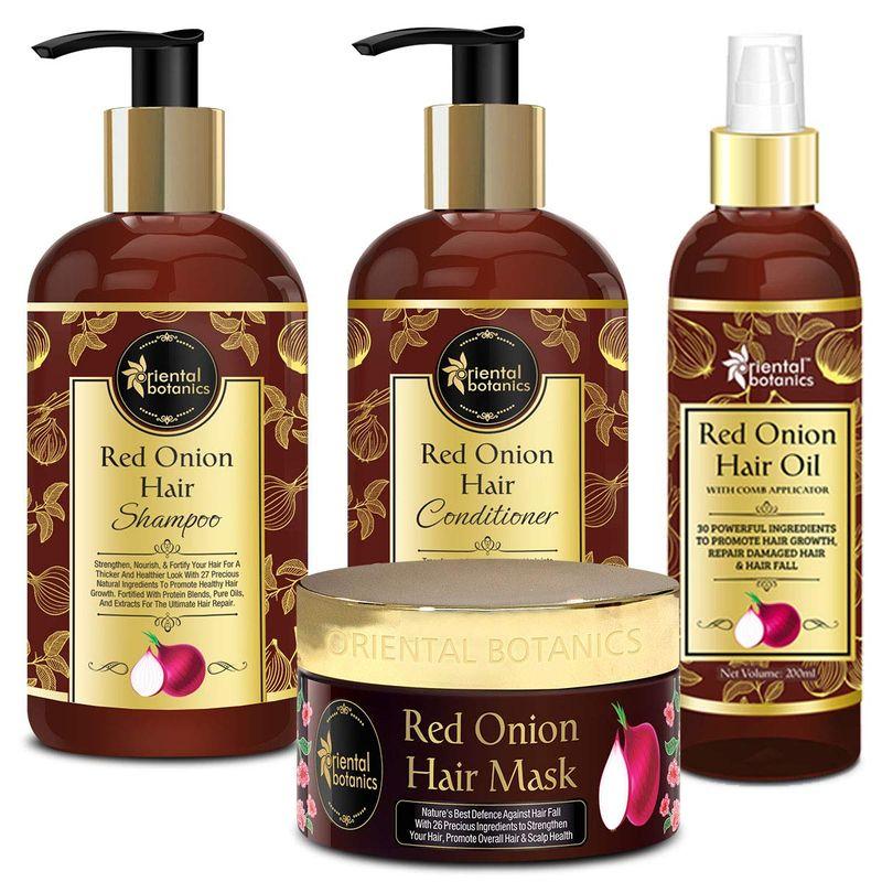 Oriental Botanics Red Onion Hair Shampoo + Conditioner + Oil + Mask
